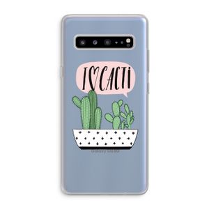 I love cacti: Samsung Galaxy S10 5G Transparant Hoesje