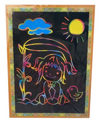 LG Imports kraskaart natuur junior 13 x 17 cm papier 2 delig LG Imports kraskaart natuur junior 13 x 17 cm papier 2 delig