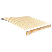 VidaXL Luifeldoek 3x2,5 m canvas zonnebloemgeel en wit