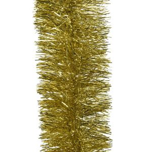 Decoris kerstslinger - goud - 270 x 10 cm - lametta - folie - guirlande - kerstversiering