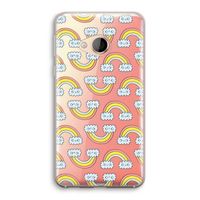 Regenboog: HTC U Play Transparant Hoesje