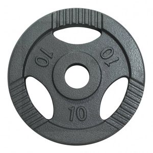 Gorilla Sports Gewicht - Halterschijf - 10 kg - Gripper Gietijzer - 50/51 mm