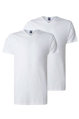 Alan Red T-shirts Vermont 2-pack wit