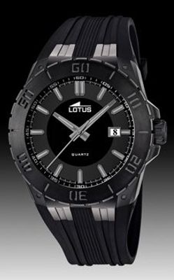 Horlogeband Lotus 15807-1 Kunststof/Plastic Zwart