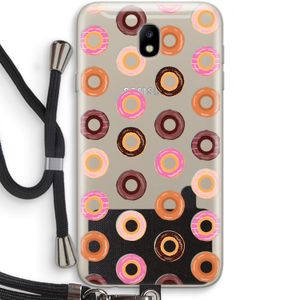 Donuts: Samsung Galaxy J7 (2017) Transparant Hoesje met koord