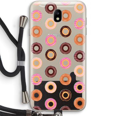 Donuts: Samsung Galaxy J7 (2017) Transparant Hoesje met koord