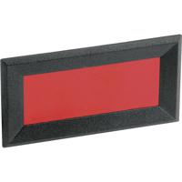 Mentor 2656.8322 Frontframe Zwart, Rood (b x h x d) 51 x 28 x 2.3 mm