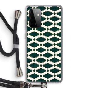Moroccan tiles: Samsung Galaxy A72 5G Transparant Hoesje met koord