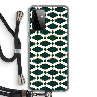 Moroccan tiles: Samsung Galaxy A72 5G Transparant Hoesje met koord