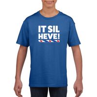 Blauw t-shirt Friesland It Sil Heve kinderen - thumbnail