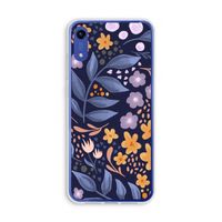 Flowers with blue leaves: Honor Play 8A Transparant Hoesje