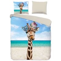 Pure Dekbedovertrek Cool Giraffe-2-persoons (200 x 200/220 cm) - thumbnail