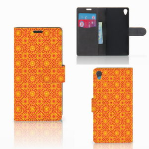 Sony Xperia Z3 Telefoon Hoesje Batik Oranje