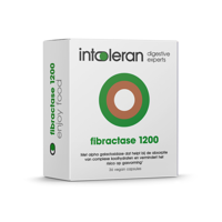 Fibractase 1200 - 36 Capsules | Helpt bij de vertering van Fructanen & Galactanen | Vermindert gasvorming | Complexe koolhydraten | Intoleran