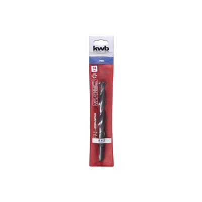 HSS spiraalboor afgedraaide schacht 14.0 mm etui - Kwb