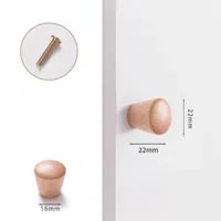 Houten Meubelknop - Beuken- of Walnoothout | Schattig Design | Inclusief Schroeven