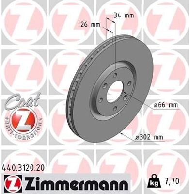 Remschijf Coat Z 440312020