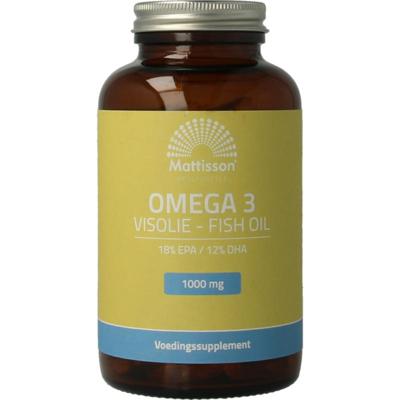 Mattisson Omega 3 visolie 18 EPA 12 DHA 1000mg