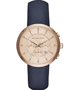 Horlogeband Michael Kors MK2597 Leder Blauw 20mm