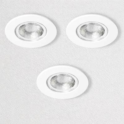 Kosnic Set van 3 Witte Inbouw Ledspot Erta, 6 Watt, Dimbaar, IP65