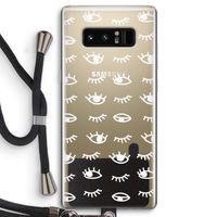 Eye pattern #3: Samsung Galaxy Note 8 Transparant Hoesje met koord