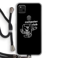 Floppyhead: Pixel 4a Transparant Hoesje met koord Floppyhead: Pixel 4a Transparant Hoesje met koord