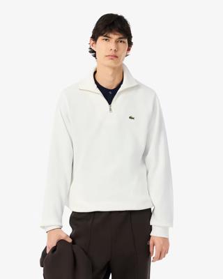Lacoste Half Zip Sweater Heren Wit - Maat L - Kleur: Wit | Soccerfanshop