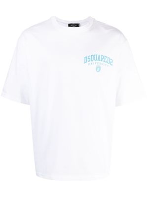 DSQUARED2 t-shirt en coton à logo imprimé - Blanc