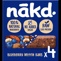Nakd. Raw Fruitreep met noten Blueberry Muffin 4 x 35 g bij Jumbo