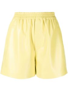 Nanushka short à taille élastiquée - Jaune