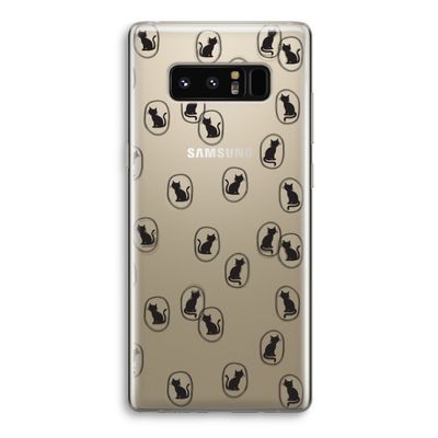 Miauw: Samsung Galaxy Note 8 Transparant Hoesje