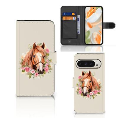 Telefoonhoesje | Met pasjeshouder | voor Google Pixel 9 | 9 Pro Paard