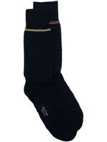 Paul Smith stripe-detailing cotton-blend socks - Bleu