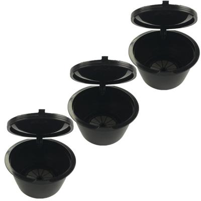 3 stuks koffie machine universele capsule Cup over-behandeling Cup koffie filter (zwart)