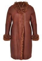 Yoek Lammy coat curly | Bruin | Maat XL