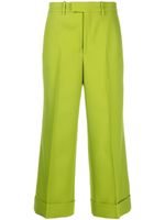 Gucci pantalon de tailleur à coupe courte - Vert