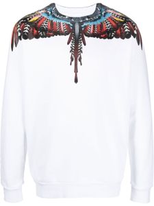 Marcelo Burlon County of Milan sweat Grizzly Wings en coton - Blanc