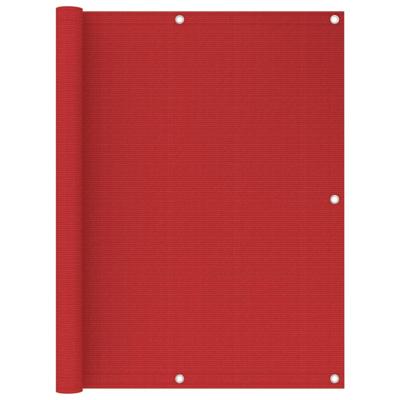 VidaXL Balkonscherm 120x500 cm hdpe rood