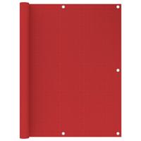 VidaXL Balkonscherm 120x500 cm hdpe rood