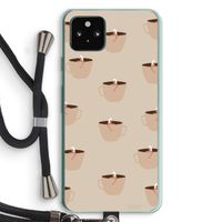 Morning coffee: Pixel 5a 5G Transparant Hoesje met koord