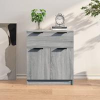 Dressoir 60x30x70 cm bewerkt hout grijs sonoma eiken