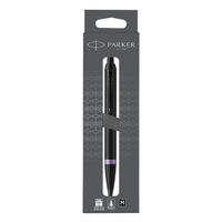 Balpen Parker IM black purple vibrant ring medium blister Ã 1 stuk