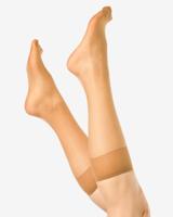 HEMA Kniekousen 15denier anti-ladder mat - 2 paar naturel (naturel)