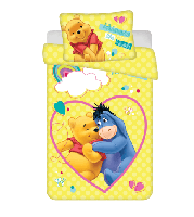 Winnie The Pooh smile dekbedovertrek 100 x135 cm - Katoen