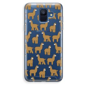 Alpacas: Samsung Galaxy A6 (2018) Transparant Hoesje