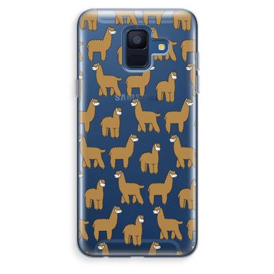 Alpacas: Samsung Galaxy A6 (2018) Transparant Hoesje