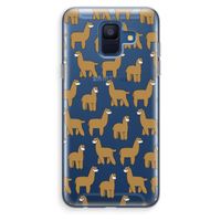 Alpacas: Samsung Galaxy A6 (2018) Transparant Hoesje