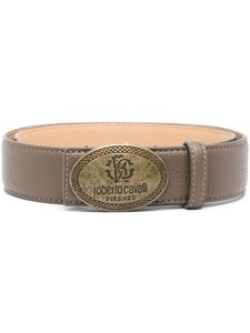 Roberto Cavalli ceinture à boucle logo - Marron