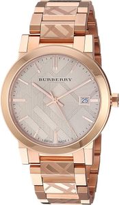 Horlogeband Burberry BU9039 Staal Rosé
