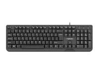 NATEC TOETSENBORD FOREL SLIM USB, US LAYOUT, ZWART